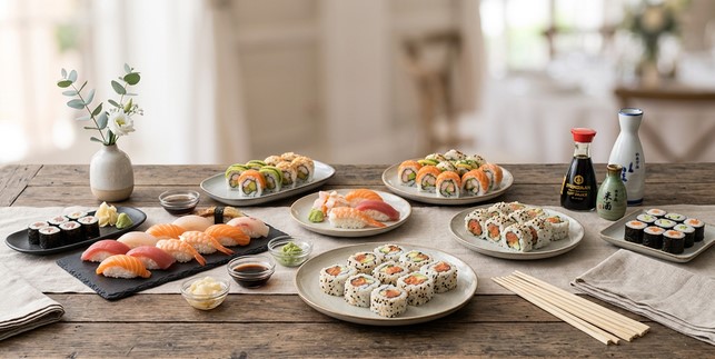 Catering de sushi para comunión