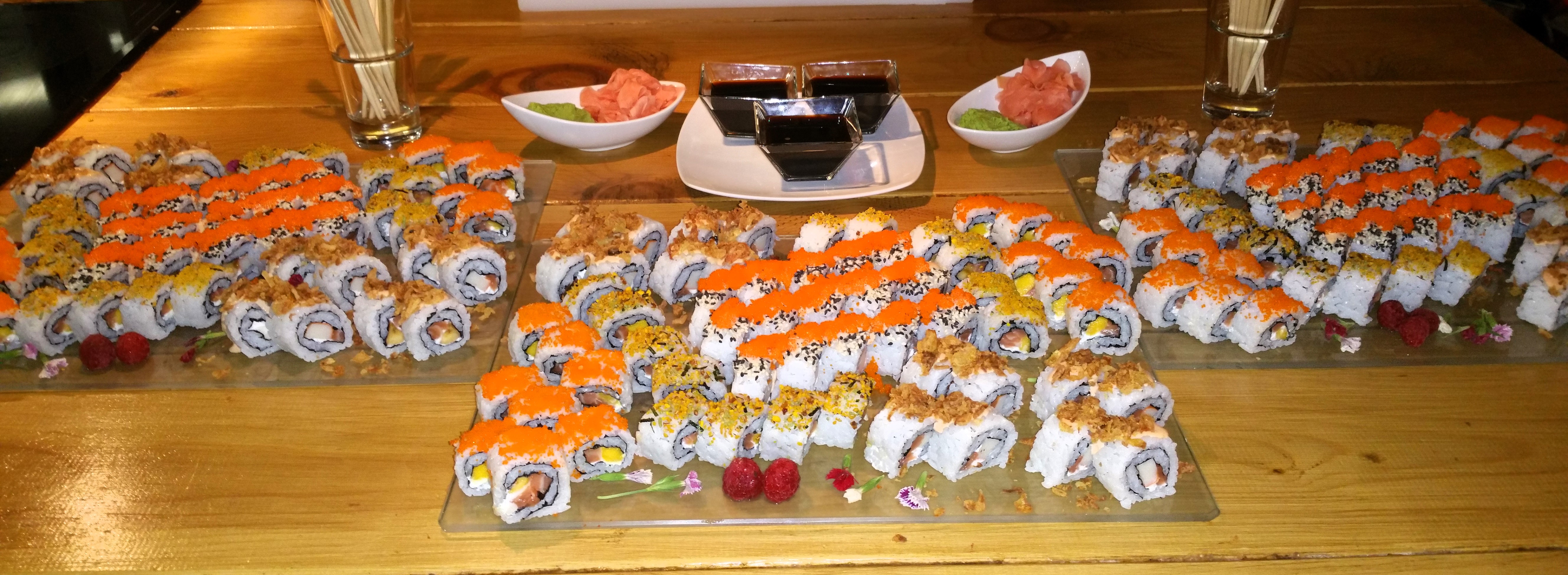 Taller de sushi para cumpleaños